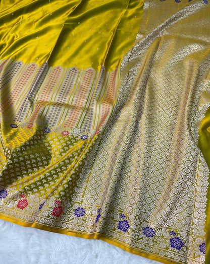 Banarasi Handloom Mashru Silk Saree