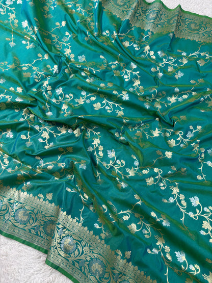 Semi Katan Sona Rupa Jangla Saree