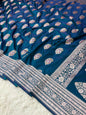 Mashru Silk Tilffi Cutwork Butta Saree