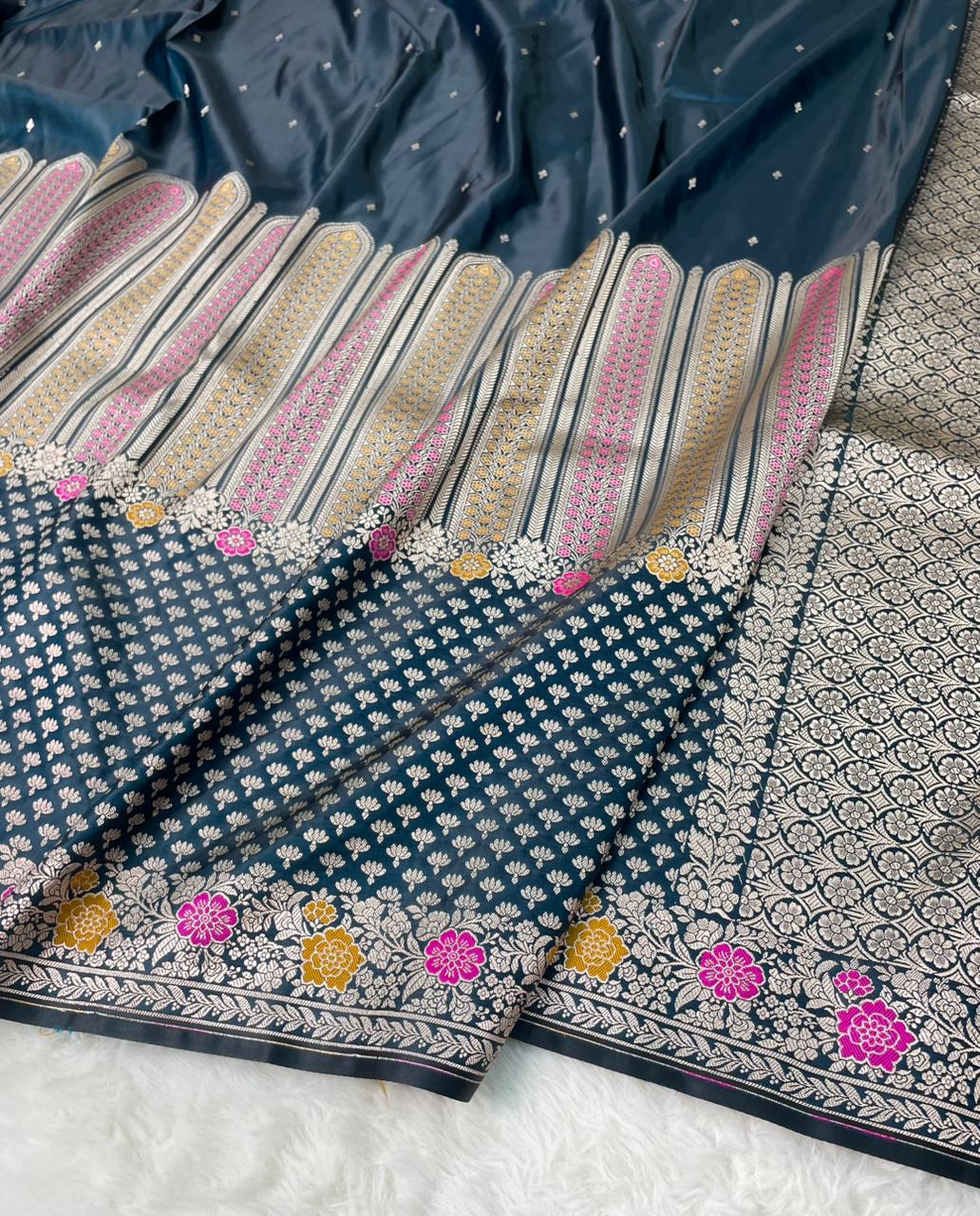 Banarasi Handloom Mashru Silk Saree