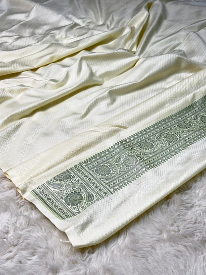 Mashru silks Tilffi Cutwork Jaal Design Saree